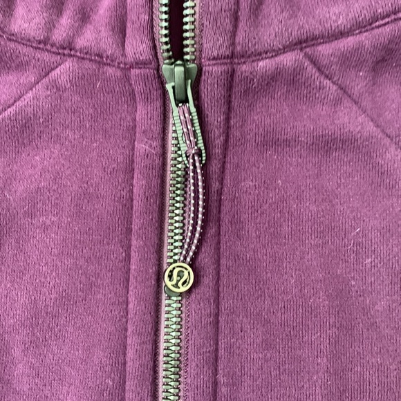 Women’s purple Lululemon scuba hooded zip-up sweatshirt size 8 - Picture 3 of 5